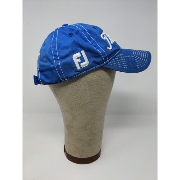 Titleist FJ Pro V1 Slideback Golf Hat Blue White Embroidered Spell Out Logo - Picture 6 of 12